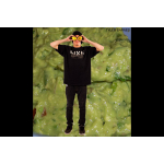 Tyler Barnes wearing the Stencil Tshirt in Black