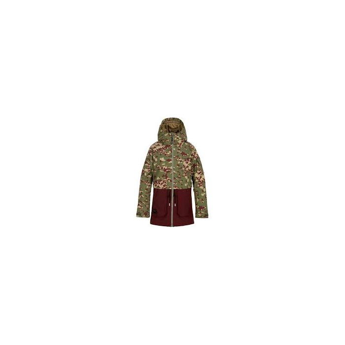 Burgundy Fleck Camo