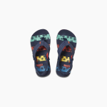 Navy Palms Stripe