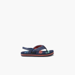 Navy Palms Stripe