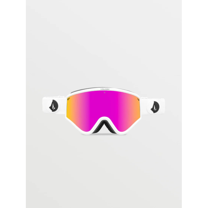Matte White/Pink Chrome + Bonus Lens Yellow