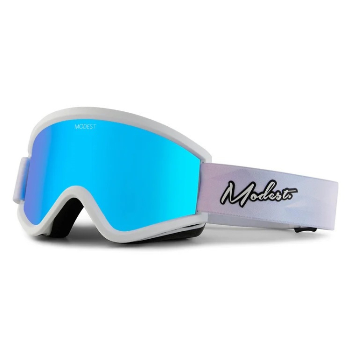 White/Crystal with Blue/Chrome Sunny Lens