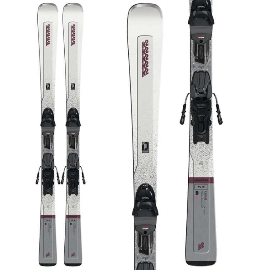 K2 Disruption 75W Women's Skis + ERP 10 Bindings 2023