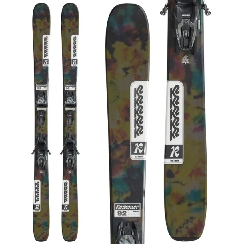 K2 Men's Reckoner 92 Skis + Marker M2 10 Quikclik Ski Bindings 2025