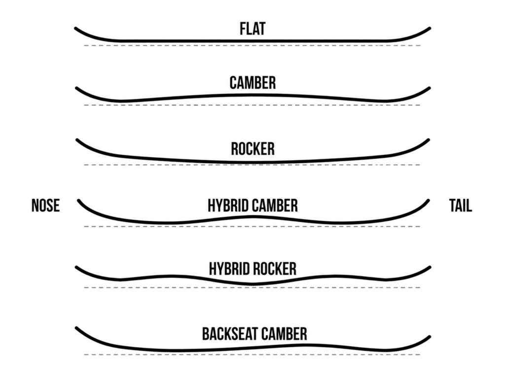 snowboard size chart and snowboard types for the snowboard size calculator
