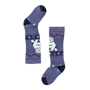 Smartwool Kids' Wintersport FC Polar Bear Pattern Over The Calf Socks 2027